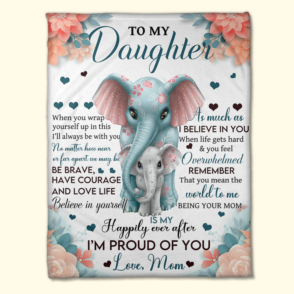 I Love You Mom, Personalized Blanket, Love Mom, Gift For Mom - GoDuckee