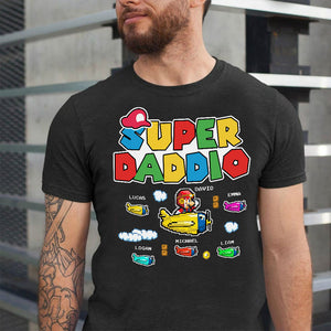 Super Dad Personalized Pilot Father's Day Shirt Gift For Dad, Grandpa - Shirts - GoDuckee