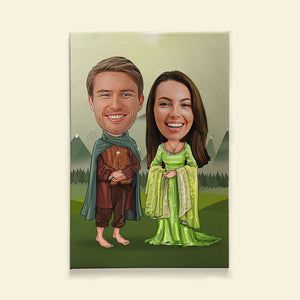 Custom Photo LOTR Hobbit and Silvan Elf Couple Wall Art - Poster & Canvas - GoDuckee