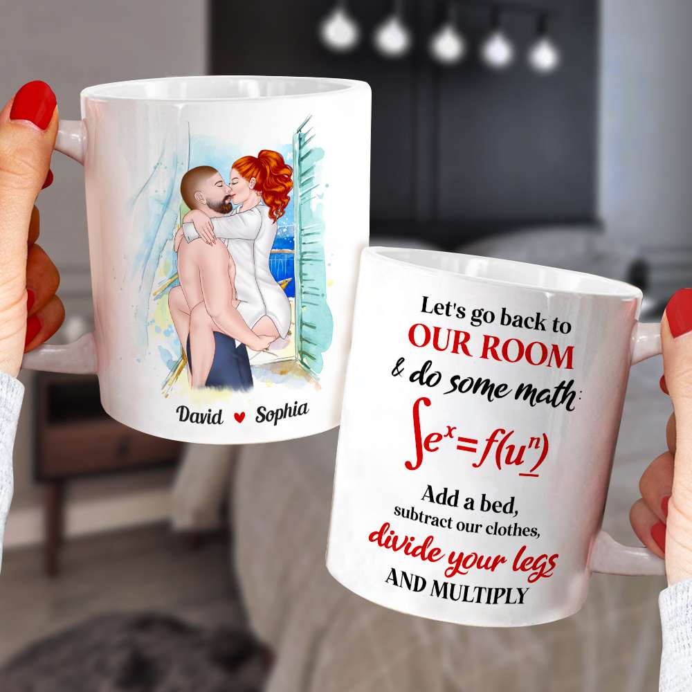 Let's Go Back To Our Room, Personalized Mug, Naughty Gift For Couple - Coffee Mug - GoDuckee