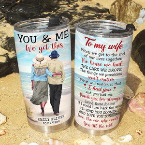 You & Me We Got This Personalized Couple Tumbler Cup Gift For Couple - Tumbler Cup - GoDuckee