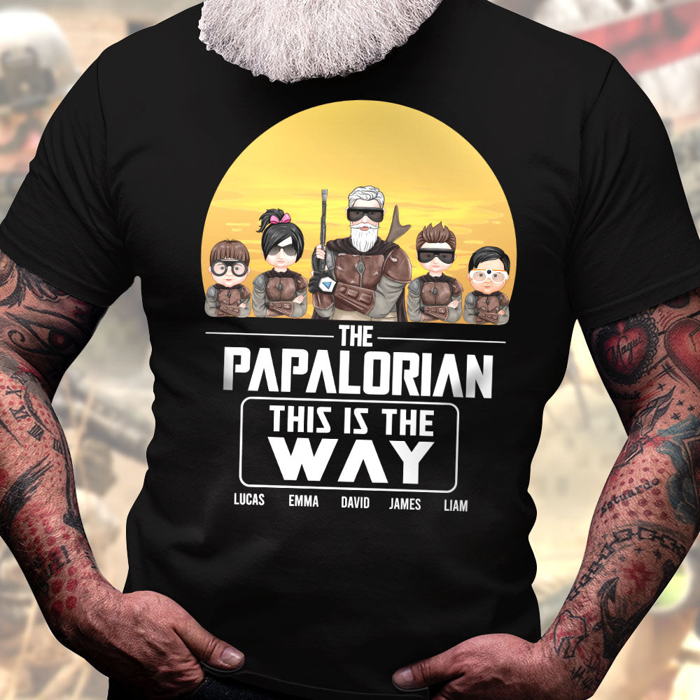This Is The Way - Personalized Family Shirt, Father's Day Gift For Dad, Grandpa - Shirts - GoDuckee