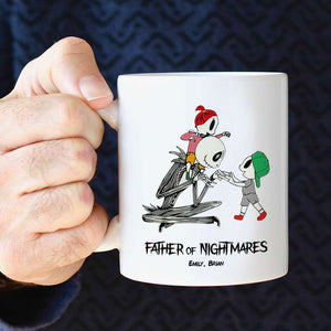 Dad Mom And Children 02QHDT230323 Personalized Black Coffee Mug - Coffee Mug - GoDuckee