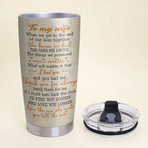 You & Me We Got This, Personalized Tumbler Cup, Gift For Couples, Old Couple Holding Hands - Tumbler Cup - GoDuckee