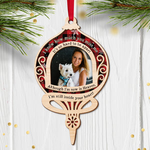 I'm Still Inside Your Heart Personalized Heaven Ornament, Christmas Tree Decor - Ornament - GoDuckee