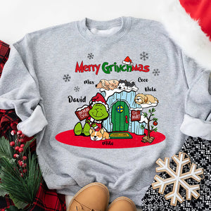 Personalized Christmas Dog Shirt - Merry Grinchmas - Gift For Dog Lovers - Shirts - GoDuckee