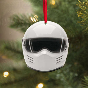 Drag Racing Helmet - Personalized Christmas Ornament - Ornament - GoDuckee