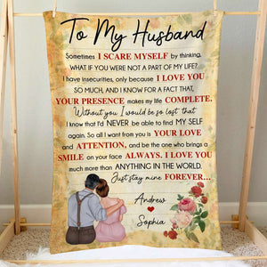 To My Husband, Wife, Personalized Blanket, Gifts For Couple - Blanket - GoDuckee