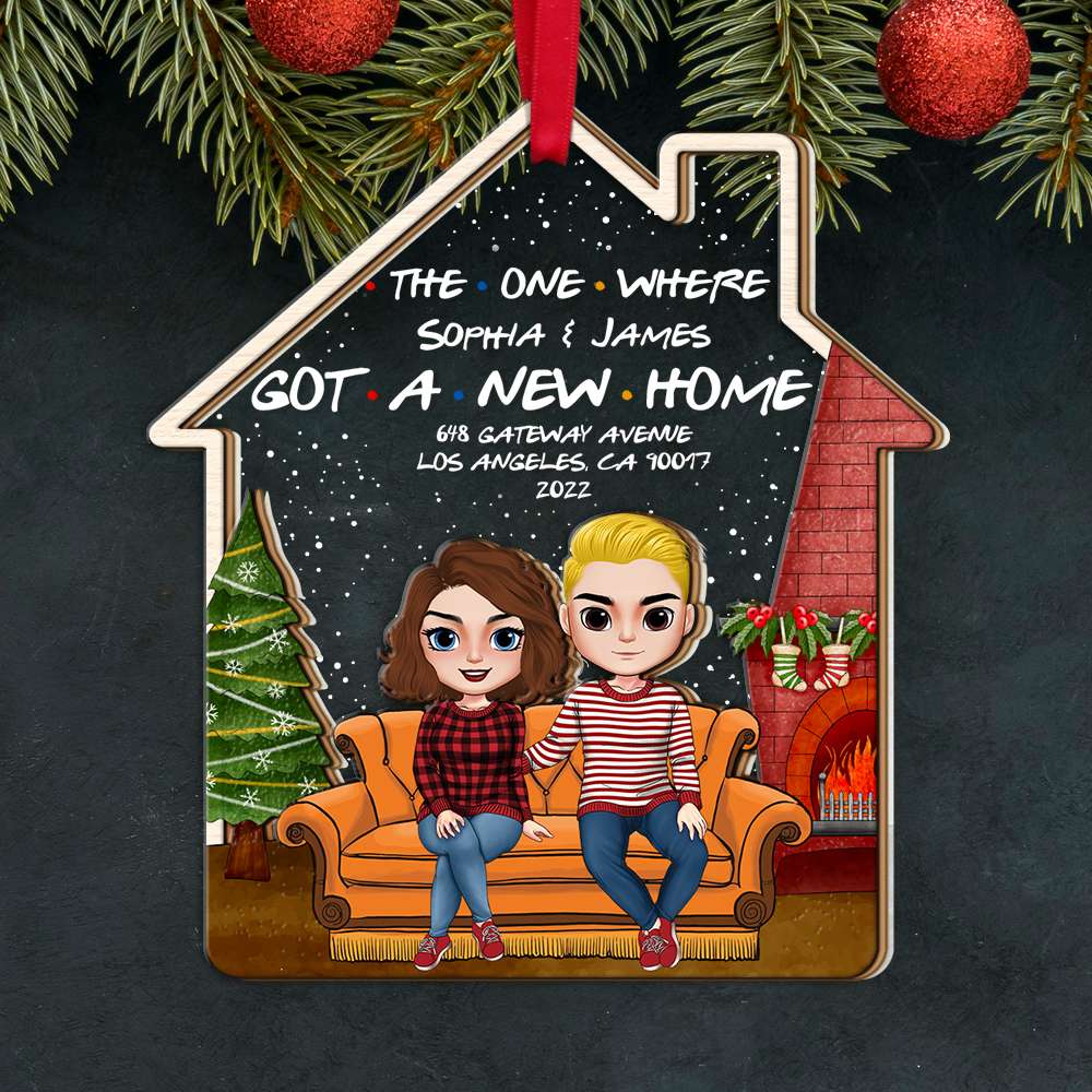 The One Where Couple Got A New Home Personalized Ornament, Christmas Gift - Ornament - GoDuckee