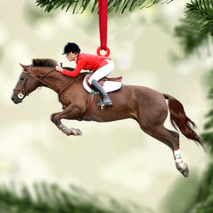 Custom Horse Photo Ornament, Christmas Tree Decor - Ornament - GoDuckee