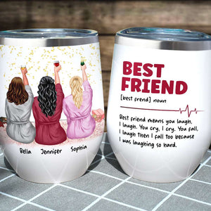 Best Friend Funny Definition Personalized Tumbler Cup, Gift For Friends - Wine Tumbler - GoDuckee