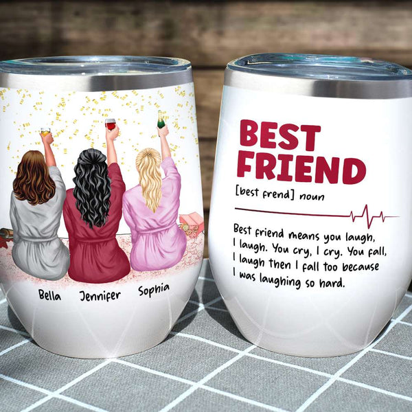 Besties Are Like Four-Leaf Clovers, Personalized Tumbler, Gifts For Be -  GoDuckee