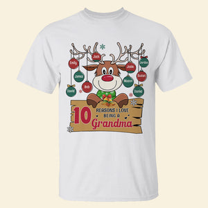 Grandma Christmas Cute Reindeer cc-shirt-04hutm0411 Personalized Shirts - Shirts - GoDuckee