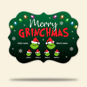 Family Merry G-mas - Personalized Aluminium Benelux Ornament - Ornament - GoDuckee