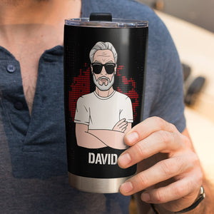 Personalized Dad and Daughter Tumbler - Thank You For All The Help You Give For Being There - Tumbler Cup - GoDuckee