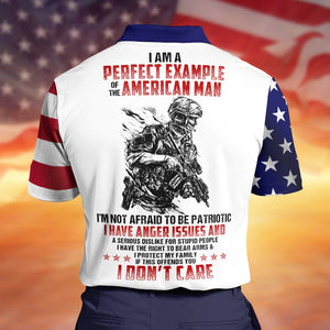 Veteran Perfect Example of The American Man, Personalized Polo Shirt, Gifts for Veteran - AOP Products - GoDuckee