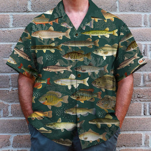 Fishing Freshwater Fishes, Hawaiian Shirt, Gifts for Fishing Lovers - Hawaiian Shirts - GoDuckee