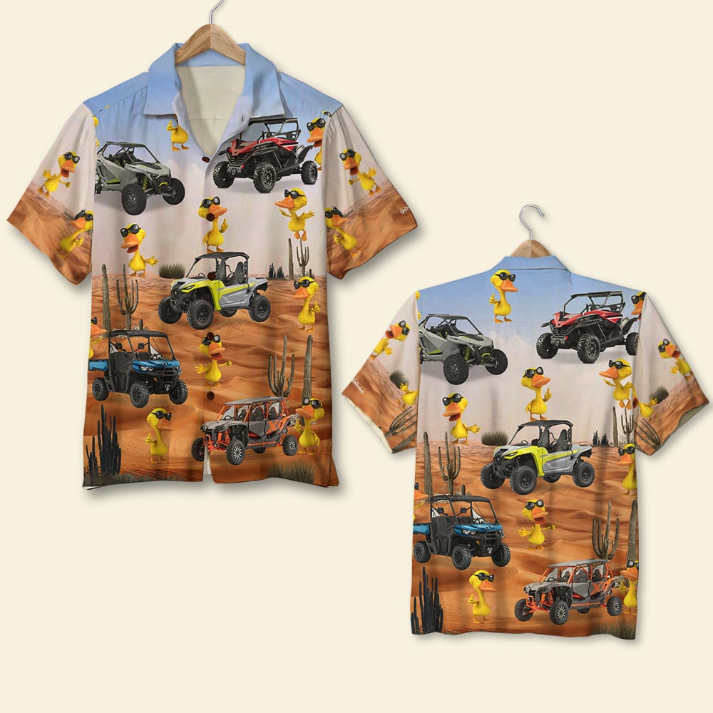 UTV Hawaiian Shirt, UTV Duck Desert - Hawaiian Shirts - GoDuckee