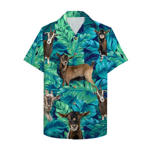 Farmer Goat Hawaiian Shirt, Aloha Shirt with goat pattern - Hawaiian Shirts - GoDuckee