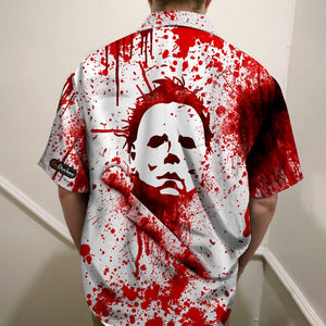 Blood Splatter Hawaiian Shirt - You Can't Kill The Boogeyman - Hawaiian Shirts - GoDuckee