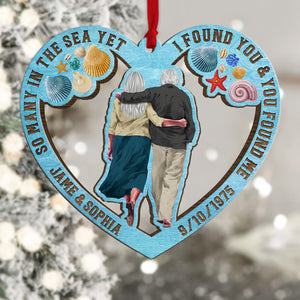 I Found You & You Found Me Personalized Couple Ornament, Christmas Tree Decor - Ornament - GoDuckee