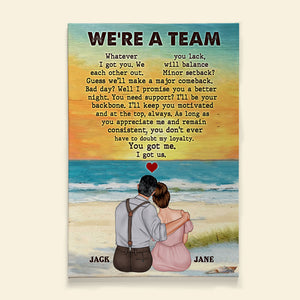 You Got Me And I Got Us Personalized Canvas Print, Gift For Couple - Poster & Canvas - GoDuckee