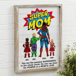 No One Can Beat Super Mom - Personalized Canvas Poster - Mother's Gift - Poster & Canvas - GoDuckee