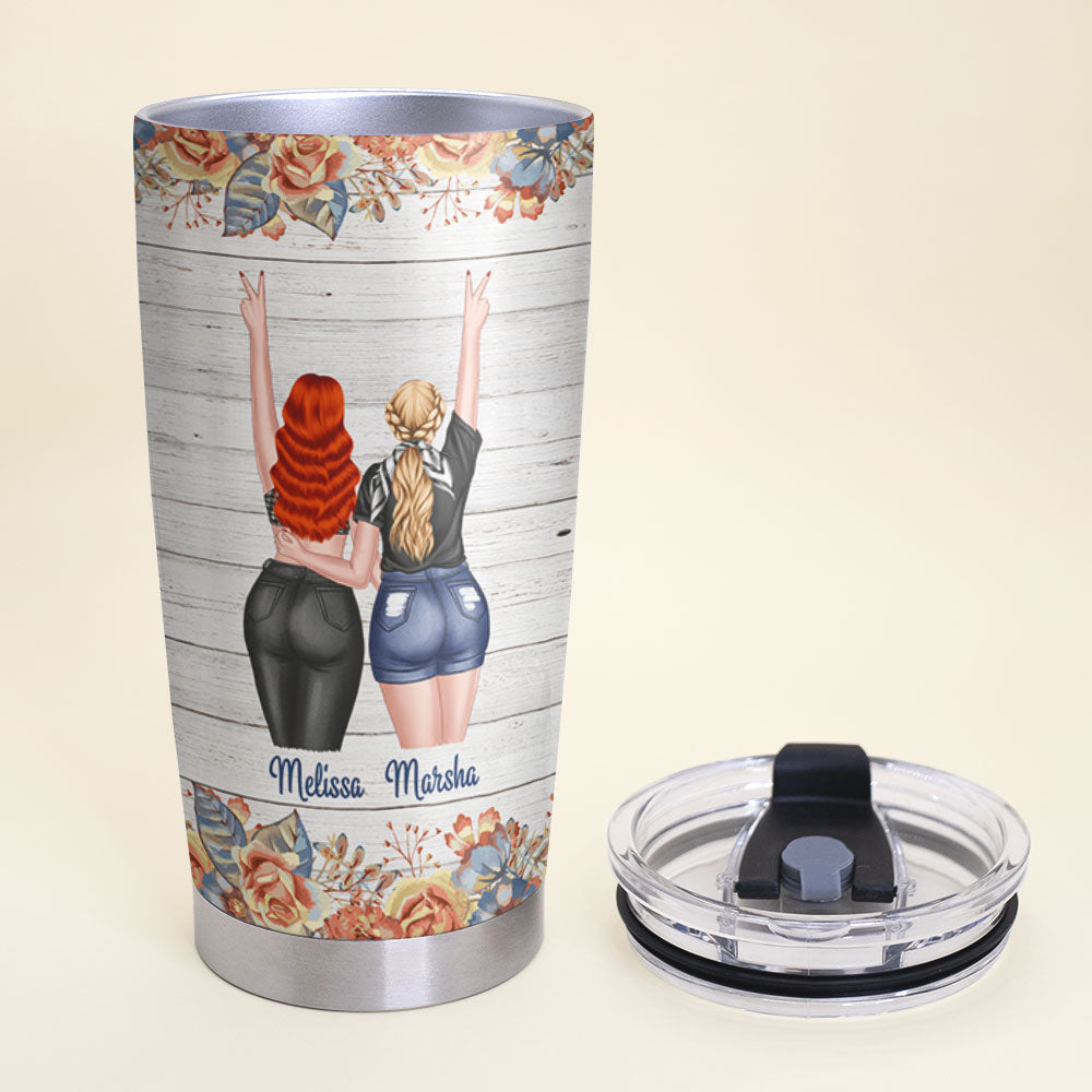 A Sister Is God's Way Of Making Sure We Never Walk Alone, Personalized Tumbler, Gift For Sisters - Tumbler Cup - GoDuckee