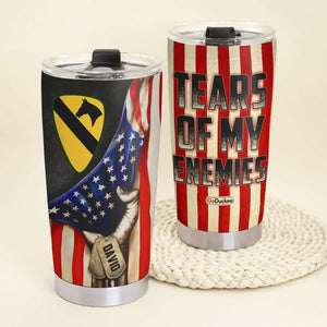 Tears Of My Enemies, Personalized Tumbler, Military Gifts - Tumbler Cup - GoDuckee