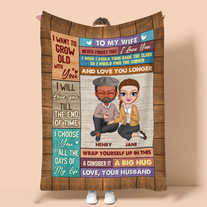 I Will Love You Till The End Of Time Personalized Blanket, Gift For Couple - Blanket - GoDuckee