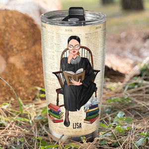 Personalized Reading Girl Tumbler - Never Underestimate The Power Of A Woman With A Book - Tumbler Cup - GoDuckee