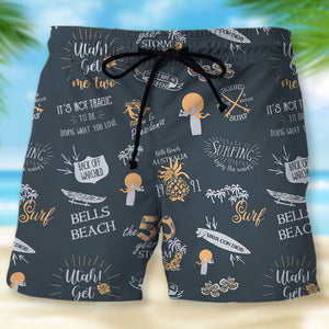 Surfing Shirt and Shorts - It's Not Tragic To Die Doing What You Love - Hawaiian Shirts - GoDuckee