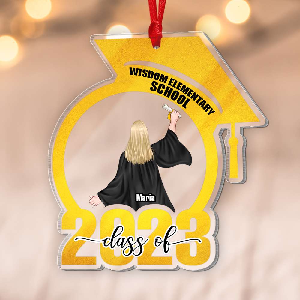 Graduation Class of 2023 Personalized Ornament, Christmas Gift - Ornament - GoDuckee
