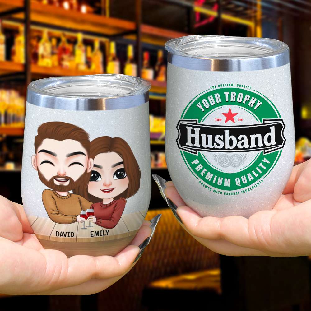 Premium Quality Couple Married, Wine Tumbler - Wine Tumbler - GoDuckee