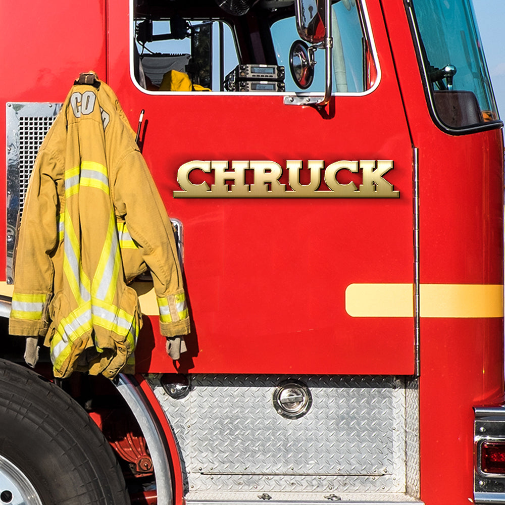 Custom Fire Truck Emblems, Firefighter Emblems Gift For Fire Department - Emblems - GoDuckee