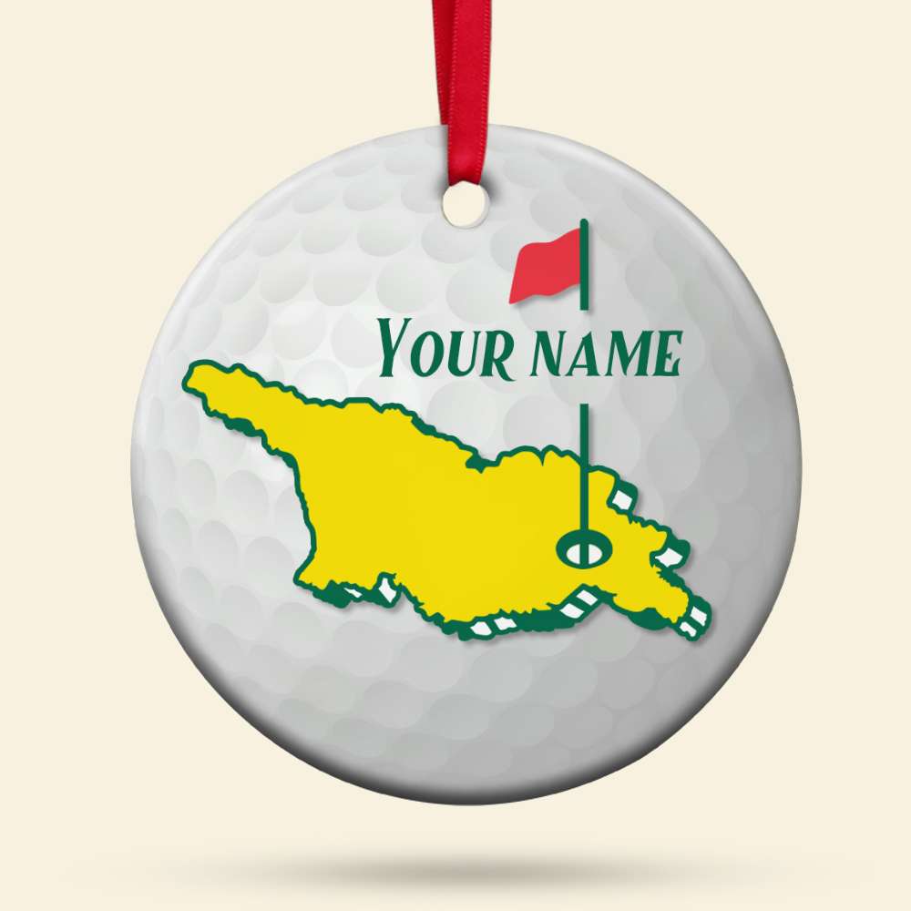 Golf Destination, Personalized Ceramic Ornament For Golfers - Ornament - GoDuckee