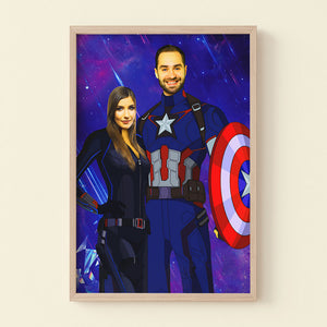 Custom Photo Fantastic Couple Wall Art - Poster & Canvas - GoDuckee