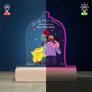 Couple 02DNLI090323TM Personalized 3D Led Light Wooden Base - Led Night Light - GoDuckee