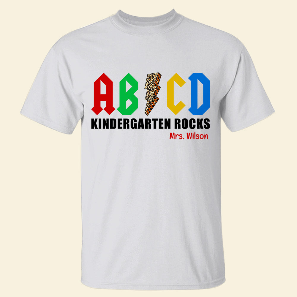 Teacher ABCD Gonna Rock, Personalized Shirt for Teachers Back-to-school Season - Shirts - GoDuckee