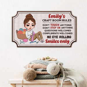 Don't Touch Anything Personalized Craft Metal Sign - Metal Wall Art - GoDuckee