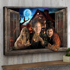 Halloween Villainous Witches Canvas Print, Horror Home Decor - Poster & Canvas - GoDuckee