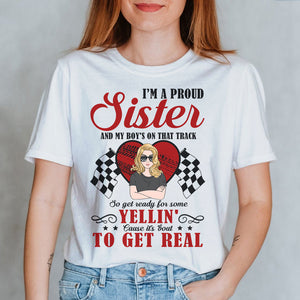 Personalized Gifts Shirt Ideas For Dirt Track Racing Mom, It's 'bout to get real Girl Custom Shirts - Shirts - GoDuckee