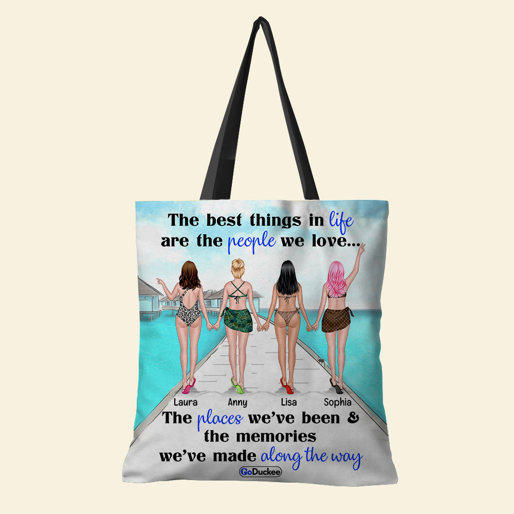 The Memories We've Made Along The Way - Personalized Tote Bag - Gift for Besties - Pinky Promise Friends - Tote Bag - GoDuckee