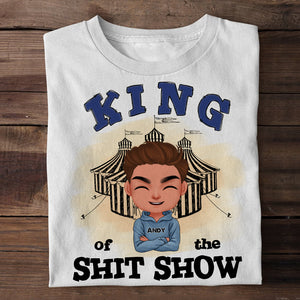 Queen And King Of The Shit Show - Mother's Day Gift - Father's Day Gift - Personalized Funny Shirt - Gift For Parents - Shirts - GoDuckee