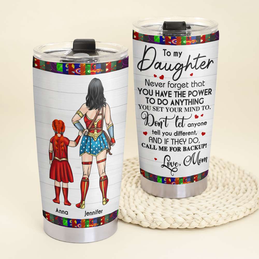 You Have Power To Do Anything Personalized Super Hero Tumbler Cup, Gif -  GoDuckee