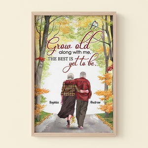 Grow Old Along With Me Personalized Canvas Print, Couple Gift - Poster & Canvas - GoDuckee
