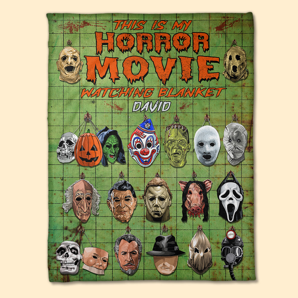 Personalized This Is My Horror Movie Watching Blanket Gift For Movie Lovers - Blanket - GoDuckee