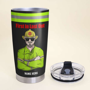 Personalized Firefighter Tumbler - I Don't Do It For The Money But Do It For The Life That Might Be Saved Portrait - Tumbler Cup - GoDuckee