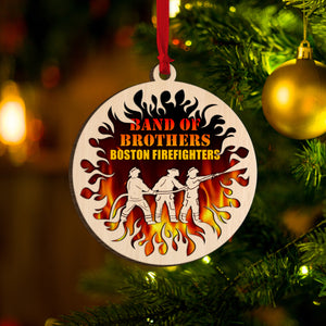 Firefighter Band of Brothers - Personalized Ornament - Ornament - GoDuckee