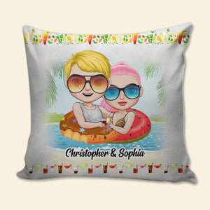 I Love You To The Sun And Beyond Personalized Pillow, Gift For Couple - Pillow - GoDuckee